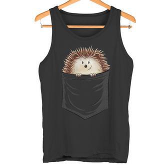 Casual Cute Spiky Hedgehog In Your Pocket Tank Top - Geschenkecke