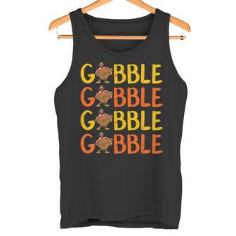 Dabbing Gobble Gobble Turkey Thanksgiving Tee Idea Tank Top - Monsterry