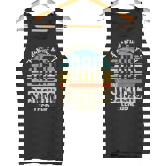 Dad Man Myth Singing Legend Amazing Fathers Day Tank Top - Monsterry