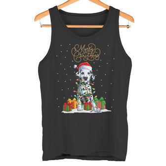 Dalmatian Merry Christmas Xmas Christmas Dalmatian Tank Top - Geschenkecke