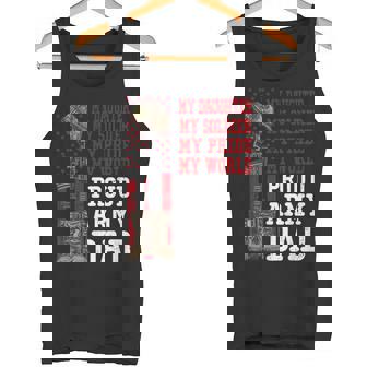 My Daughter My Soldier Hero Proud Army Dad Military Father Tank Top - Monsterry