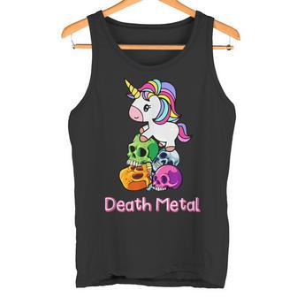 Death Metal Unicorn Cute Rock Metal Emo Alternative Tank Top - Geschenkecke