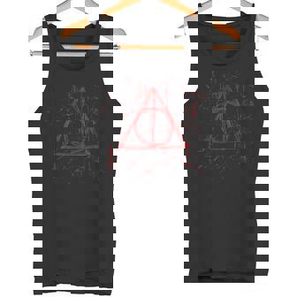 Deathly Bloody Red Mystical Symbol Scary Halloween Tank Top Tank Top - Monsterry