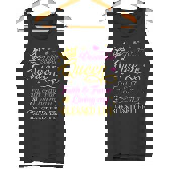 December Queen Faith & Favor Living My Blessed Life Birthday Tank Top - Monsterry