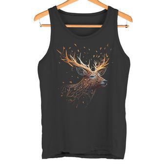 Deer Animal Motif Elk Forest Animal Print Deer Tank Top - Geschenkecke