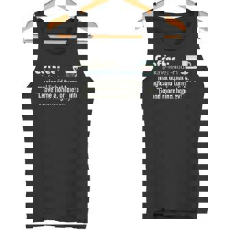 Définition Du Dictionnaire Du Café Liquide Magique Meme Débardeur e - Cadeauxyz