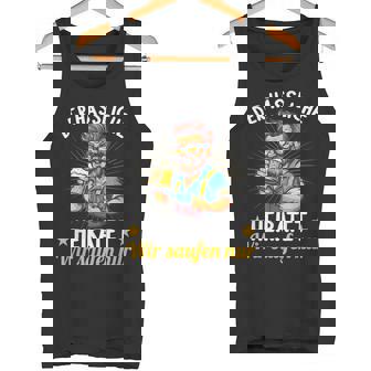 Der Hässliche Heiratet Wir Saufen Jga Stag Night German S Tank Top - Geschenkecke