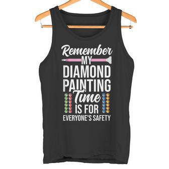 My Diamond Painting Time Diamond Painter Tank Top - Monsterry