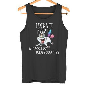 I Didn't Fart My Ass Just Blew You A Kiss Crazy Caticorn Tank Top - Monsterry