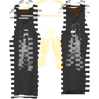 Digital Detox Cleanse Switch Off Your Phone Skull Handcuffs Tank Top - Monsterry