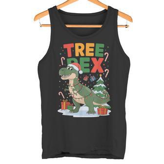 Dinosaur Christmas Jumper Xmas Tree Rex Pyjama Tank Top - Geschenkecke