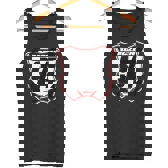 Dirt Bike Number Plate Tank Top Tank Top - Monsterry