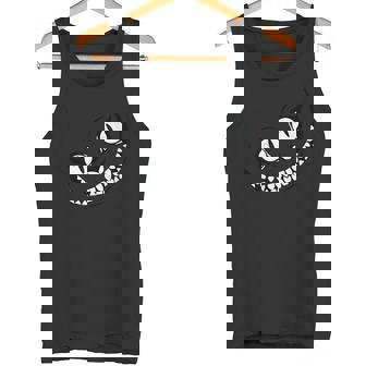 Diseños De Alicia En El País De Las Maravillas Gato De Cheshire Sonriendo En Blanco Y Negro Adulto S Manga Corta Novedad Talla S Negro Camiseta sin mangas - Regaloses