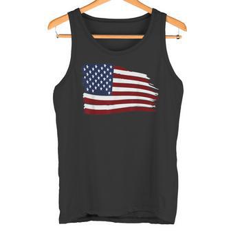 Distressed Us Usa Flag Stars And Stripes American Tank Top - Geschenkecke