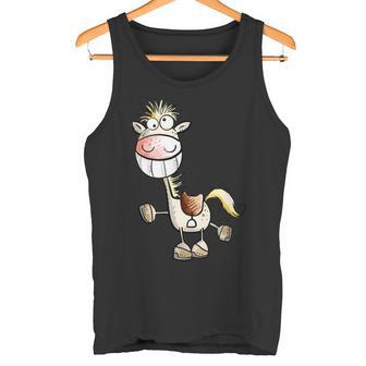 Divertidos Dibujos Animados De Caballos Camiseta sin mangas - Regaloses