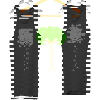 DNA Double Helix Tree Science Biologist Tank Top - Monsterry