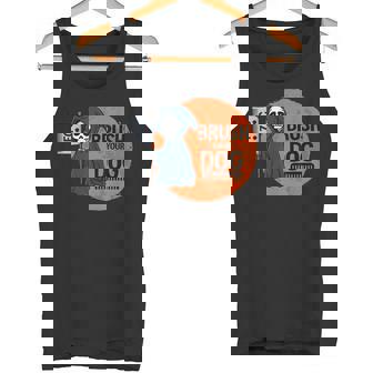 Dog Groomer Brush Your Dog Grooming Reaper Halloween Tank Top - Monsterry