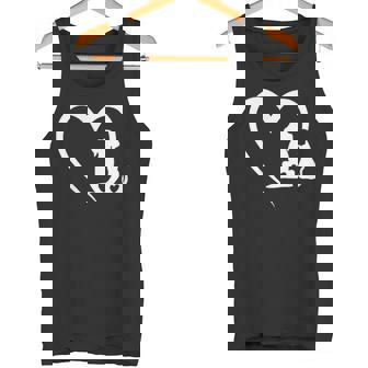 Dog Puppy And Baby Cat Heart Animal Dog & Cat Heart Tank Top - Monsterry