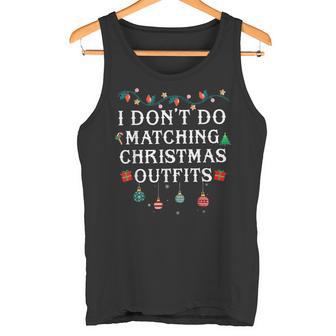 I Don't Matching Christmas Outfit But I Do Matching Couple Tank Top - Geschenkecke