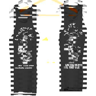 Don't Talk To Me Until I'Ve Had My Coffee Goose Silly Tank Top - Monsterry
