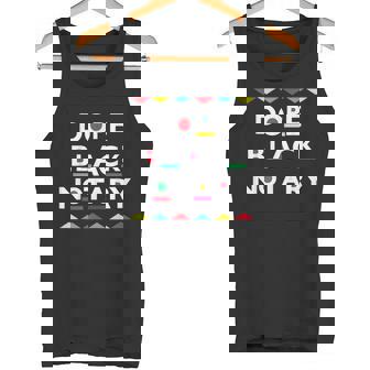 Dope Notary- Mobile Notary- Loan Signing Agent Tank Top - Monsterry