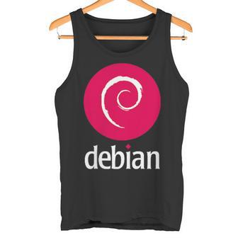 Double-Sided Debian Linux Software Of The Dedicated Community Tank Top - Geschenkecke