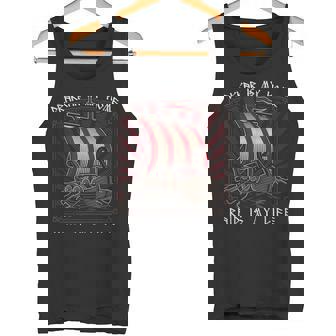 Drakkar Is My Home Raid Is My Life Viking Longboat Boat Tank Top Tank Top - Monsterry