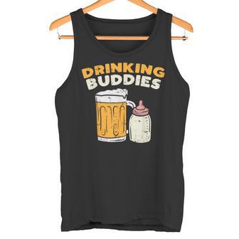 Drinkin Buddies Baby Bottle Son And Dad Matching Fathers Day Tank Top - Geschenkecke