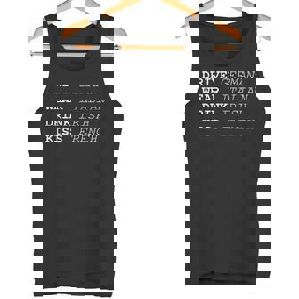 Drive German Wear Italian Drink Irish Kiss French Tank Top - Monsterry