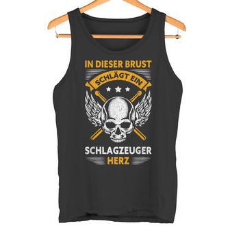 Drummers Heart Drumsticks Drums Tank Top - Geschenkecke