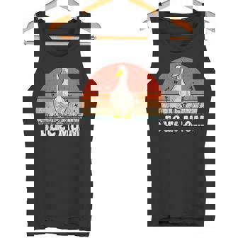 Duck Mom Retro Vintage Mama Duck Tank Top - Monsterry