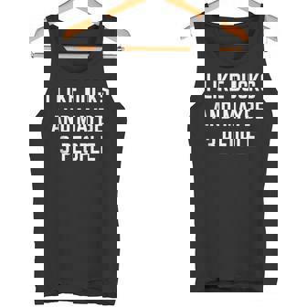 I Like Ducks And Maybe 3 People Feeding Ducks Cute Duck Tank Top Tank Top - Monsterry