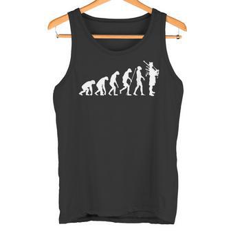 Dudelsack Evolution Dudelsackspieler Schottland Geschenk Tank Top - Geschenkecke