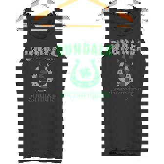 Dundalk Shenanigans St Patrick's Day Lucky Horseshoe Clover Tank Top - Monsterry