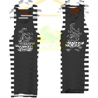 Dunkzilla Basketball Dinosaur T Rex Tank Top - Monsterry