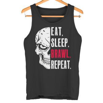 Eat Sleep Brawl Repeat ideo Game Tank Top - Geschenkecke