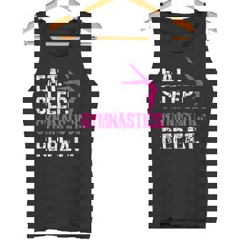 Eat Sleep Gymnastics Repeat Gymnastics Player Tank Top - Monsterry