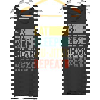 Eat Sleep Jiu-Jitsu Repeat Jiu-Jitsu Sin Mangas Camiseta sin mangas - Regaloses