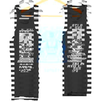 Eat Sleep Robotics Repeat AI Robot Engineering Engineer Tank Top - Monsterry
