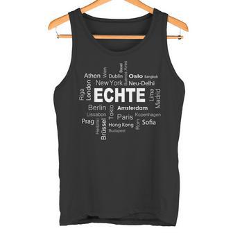 Echte Meine Hauptstadt Echte Meine Hauptstadt Tank Top - Geschenkecke