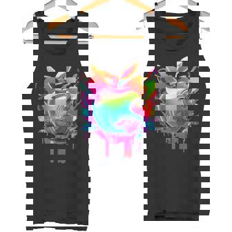 EDM Rave Festival Trippy Apple Electronic Dance Music Tank Top Tank Top - Monsterry
