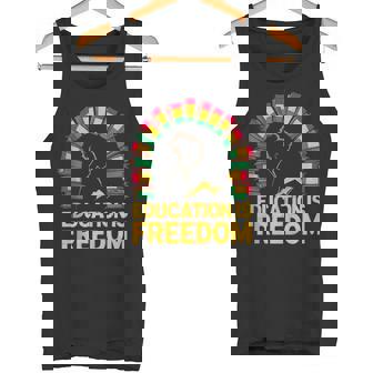 Education Is Freedom African American History Power Tank Top Tank Top - Monsterry