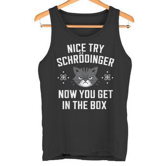 El Gato De Schrodinger Quantum Physics Science Atom Nice Now Camiseta sin mangas - Regaloses