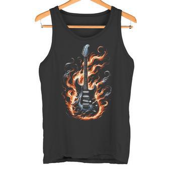 Electric Guitar With Flames Tank Top - Geschenkecke