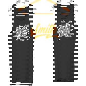 Elegant Last Name Smith Team Smith Cool Orange Font Débardeur e - Cadeauxyz
