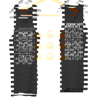 Emotions Of a Sloth Sleeping Lazy Sarcasm Tank Top - Monsterry