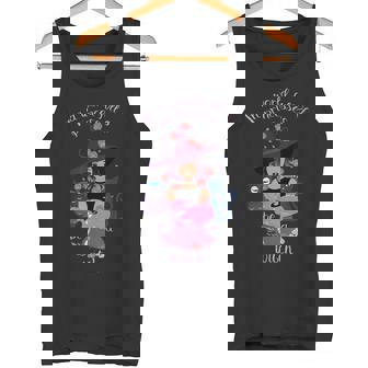 En Un Mundo Lleno De Princesas Sé Una Amiga De Una Bruja Un Búho Gato Camiseta sin mangas - Regaloses