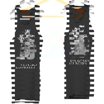 Endangered Animal Species Ring-Tailed Lemur Tank Top Tank Top - Monsterry