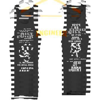 Engineer Husband Wife Saying Apparel Christmas Tank Top - Monsterry