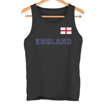 England With National Flag Flag On The Chest Tank Top - Geschenkecke